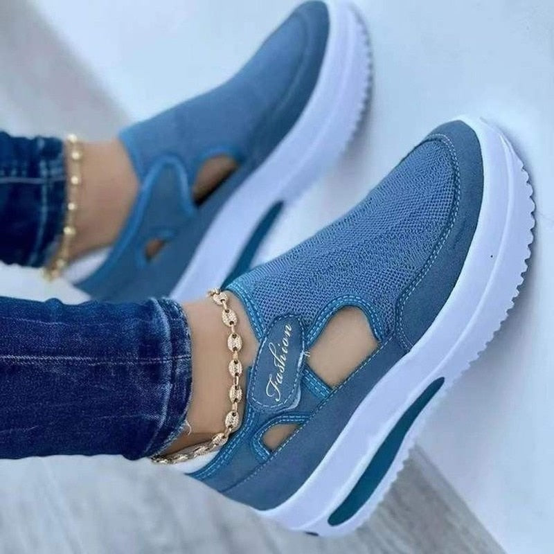 Ademende dames meshsneakers