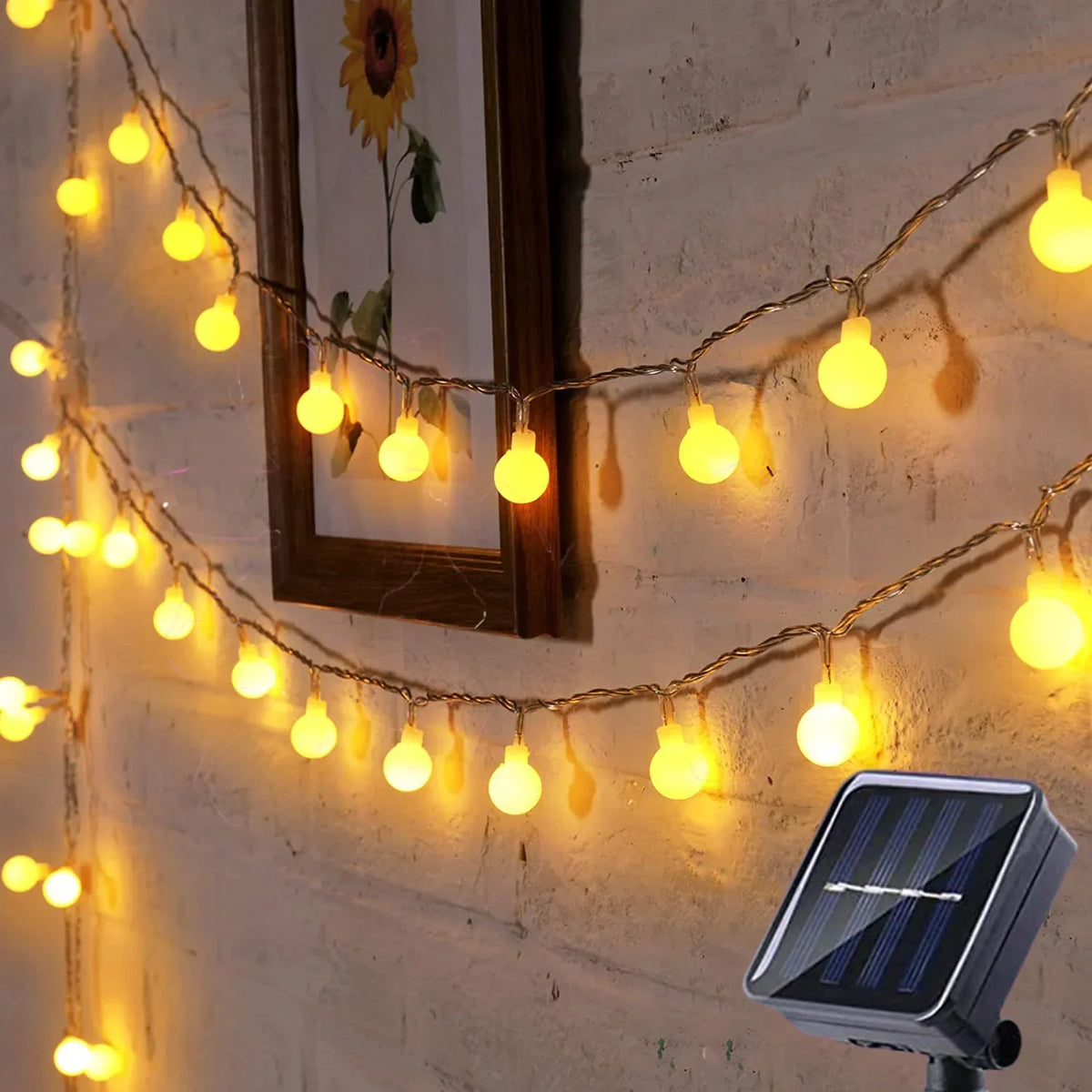 Feestverlichting op zonne-energie