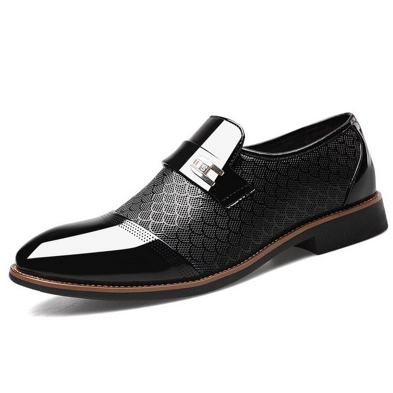 Glanzende herenschoenen