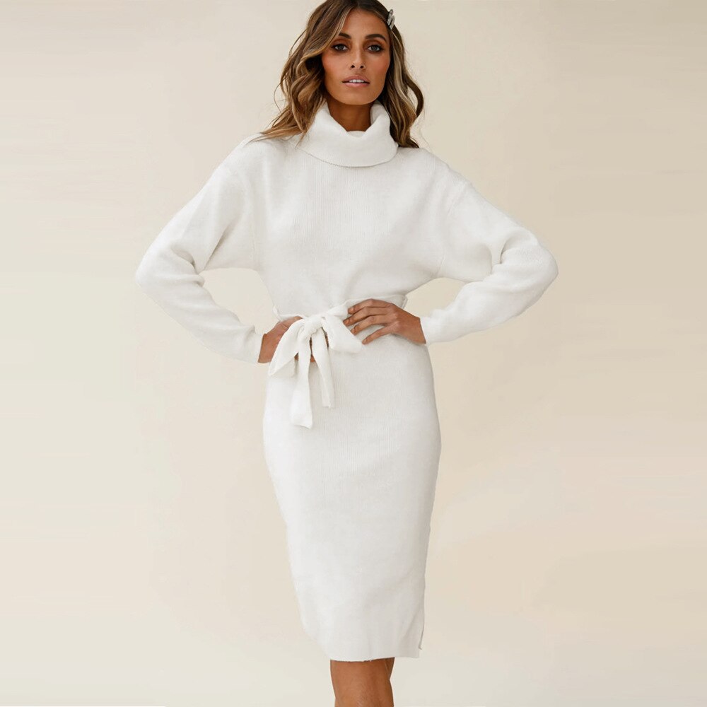 Gebreide sweater met col voor dames