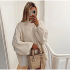 Oversized gebreide damestrui
