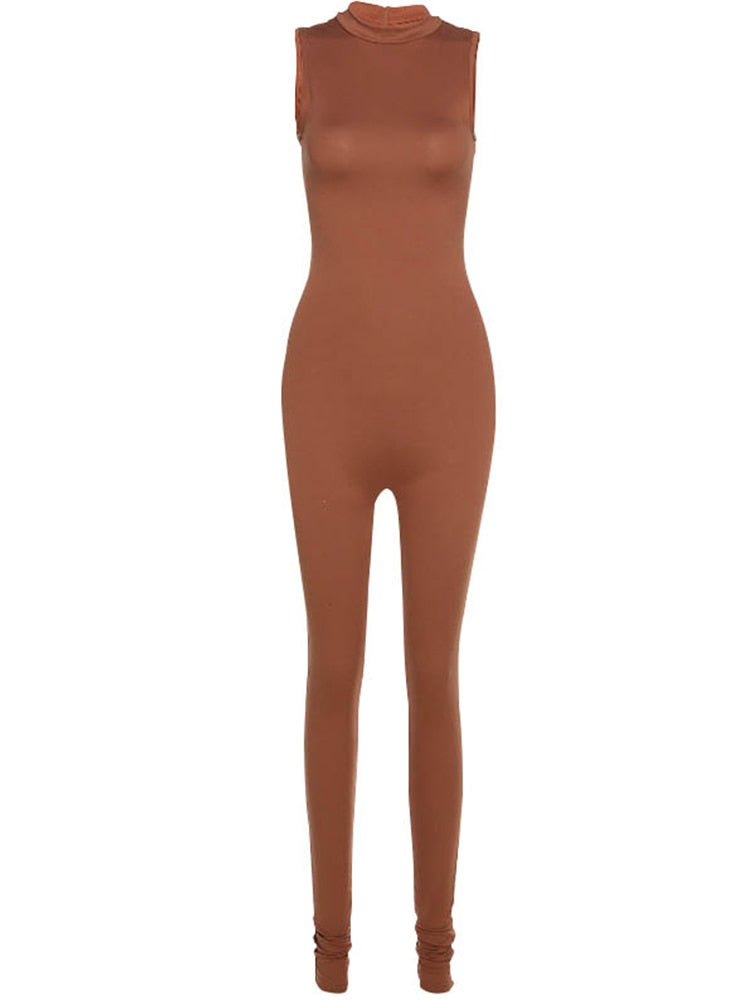 Skinny workout jumpsuit voor dames