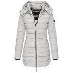 Dames parka met capuchon en donsvulling