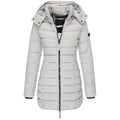 Dames parka met capuchon en donsvulling