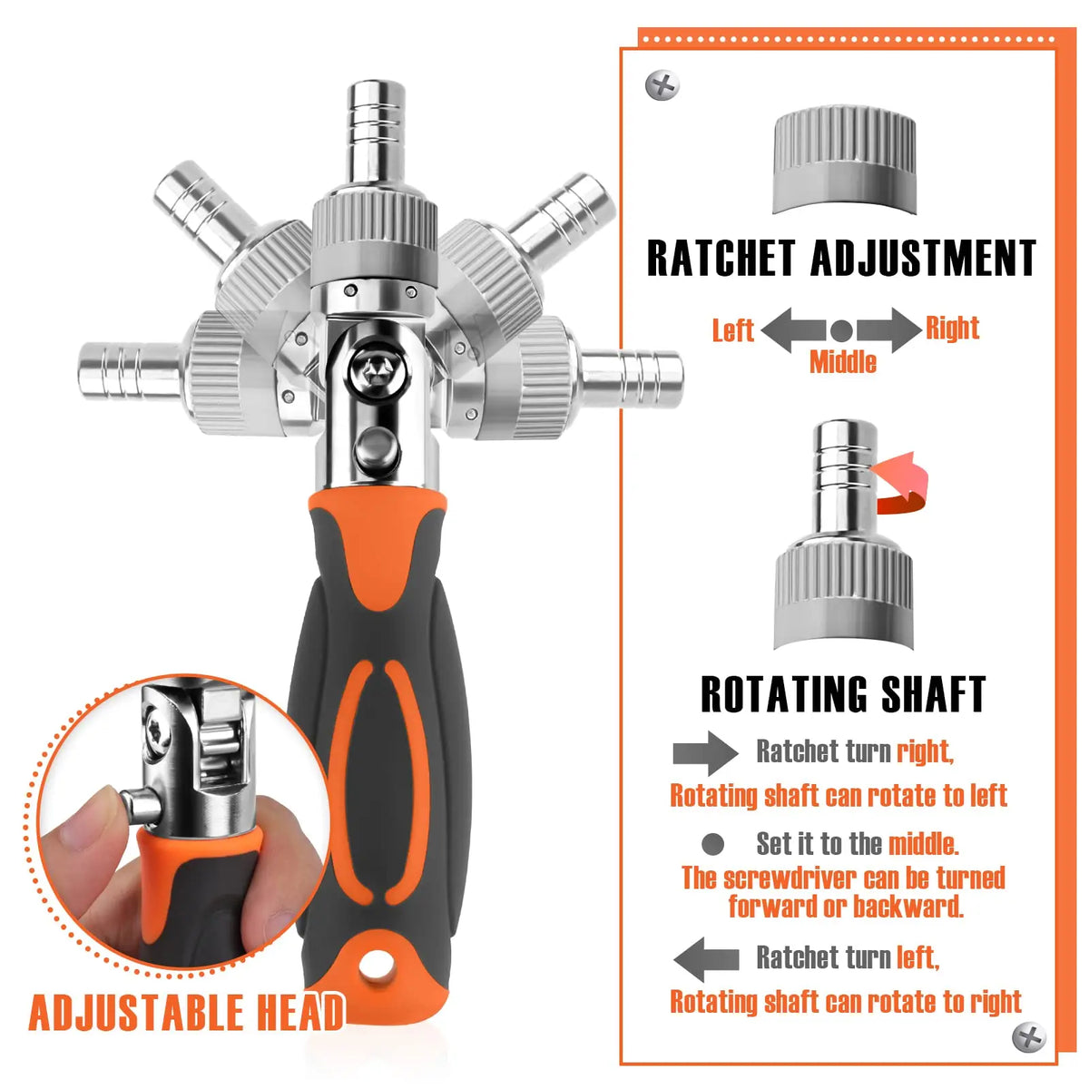 68-in-1 ratsleutelschroevendraaierset met magnetische bits & verlengstuk