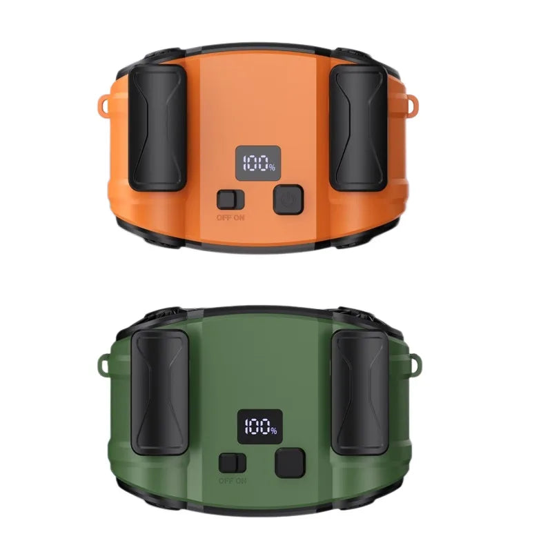 Buiten dubbele luchtuitlaat taille- & nekventilator met dubbele ventilatie