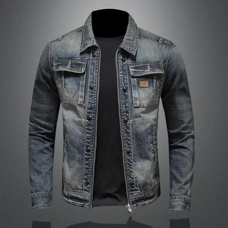 Retro jeansjack in vintage stijl