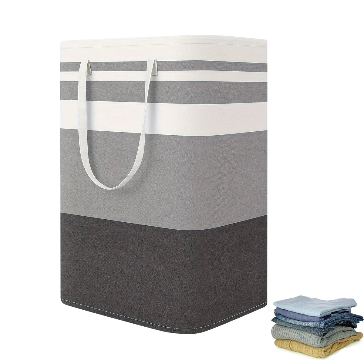 75L grote wasmand met handvaten & opvouwbaar ontwerp