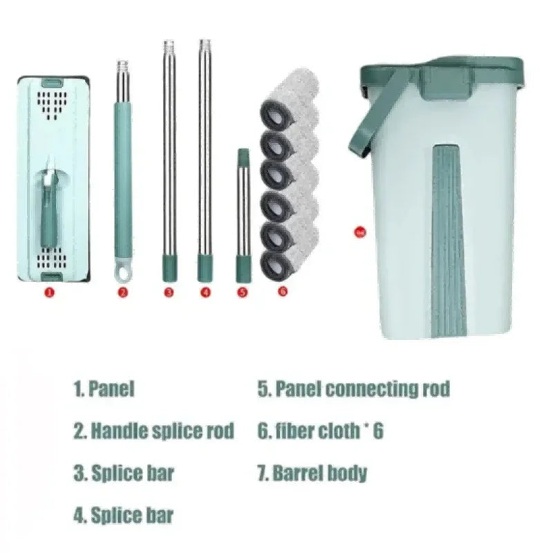 Handsfree platte knijpdweil met emmer