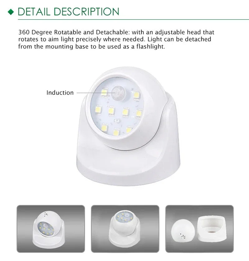 Draadloze LED spotlight