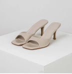 Open hak-mules voor dames