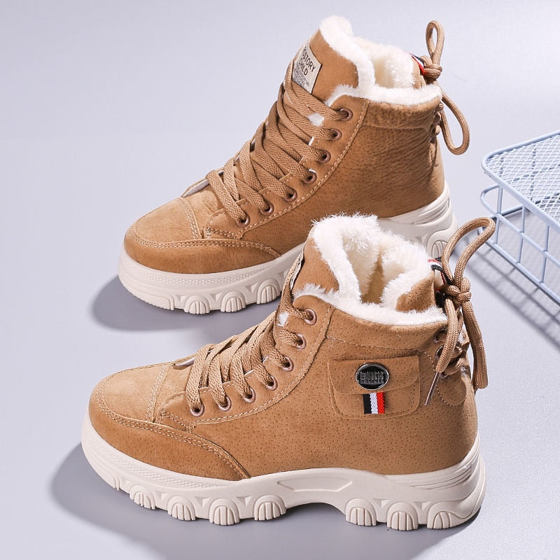 Warme boots met bont voering voor dames