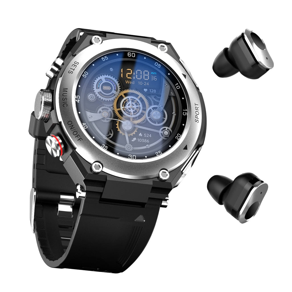 Complete smartwatch met geïntegreerde draadloze oordoppen — afbeelding 8