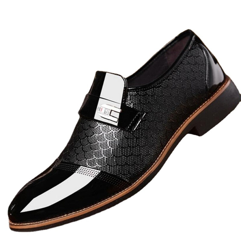 Glanzende herenschoenen