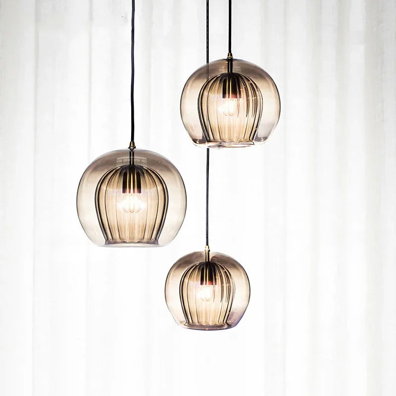 Aluminium-Glas hanglamp — afbeelding 15