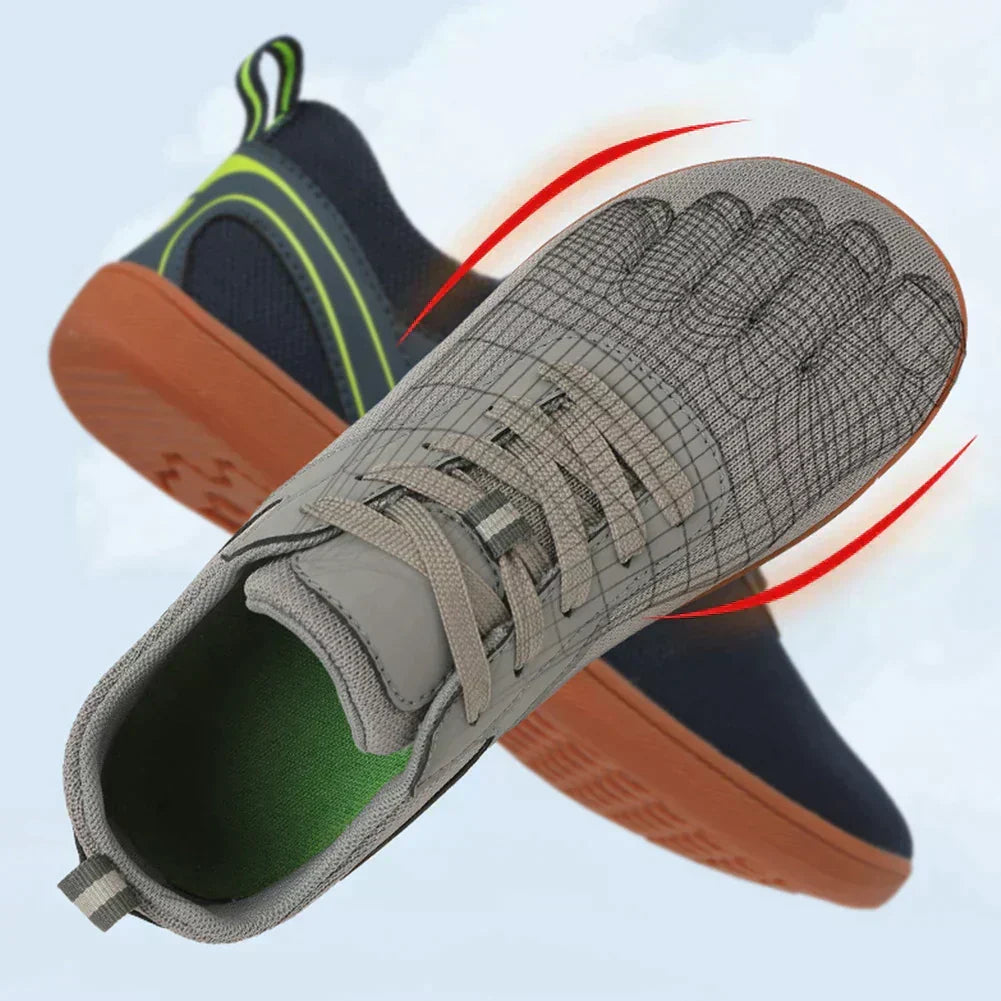 Uniseks barefoot schoenen met flexibele zool en ademend bovenmateriaal