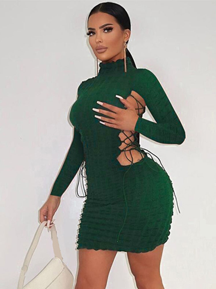 Jurk met cut-out Serafina