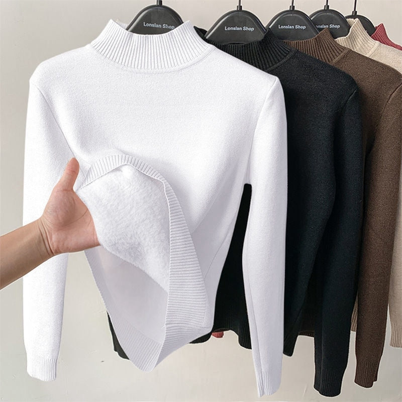 Gevoerde sweater voor dames