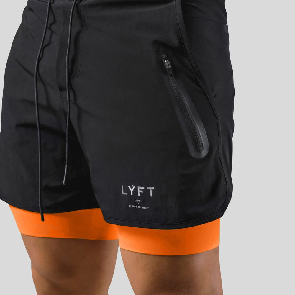 Berkan | 2-in-1 sportshort met binnen- en buitenzak