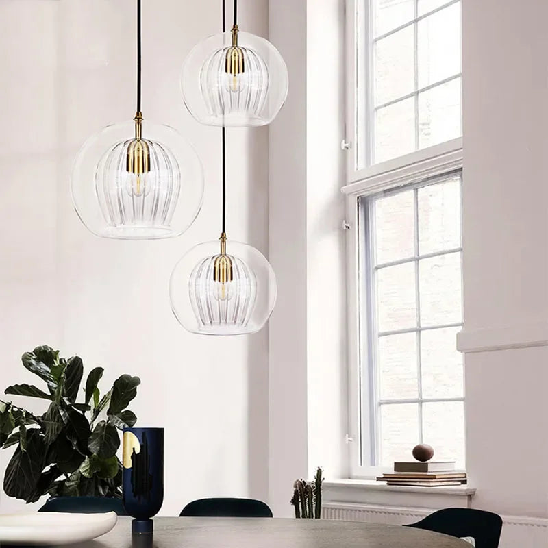 Aluminium-Glas hanglamp — afbeelding 9