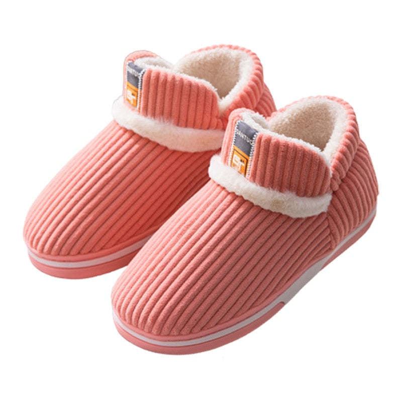 Warme winterpantoffels met imitatiebont