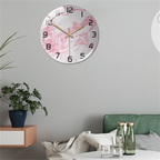 Wandklok met marmeren textuur — afbeelding 19