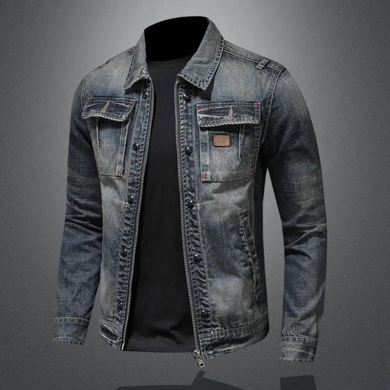 Retro jeansjack in vintage stijl