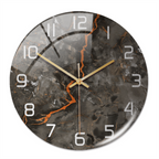 Wandklok met marmeren textuur