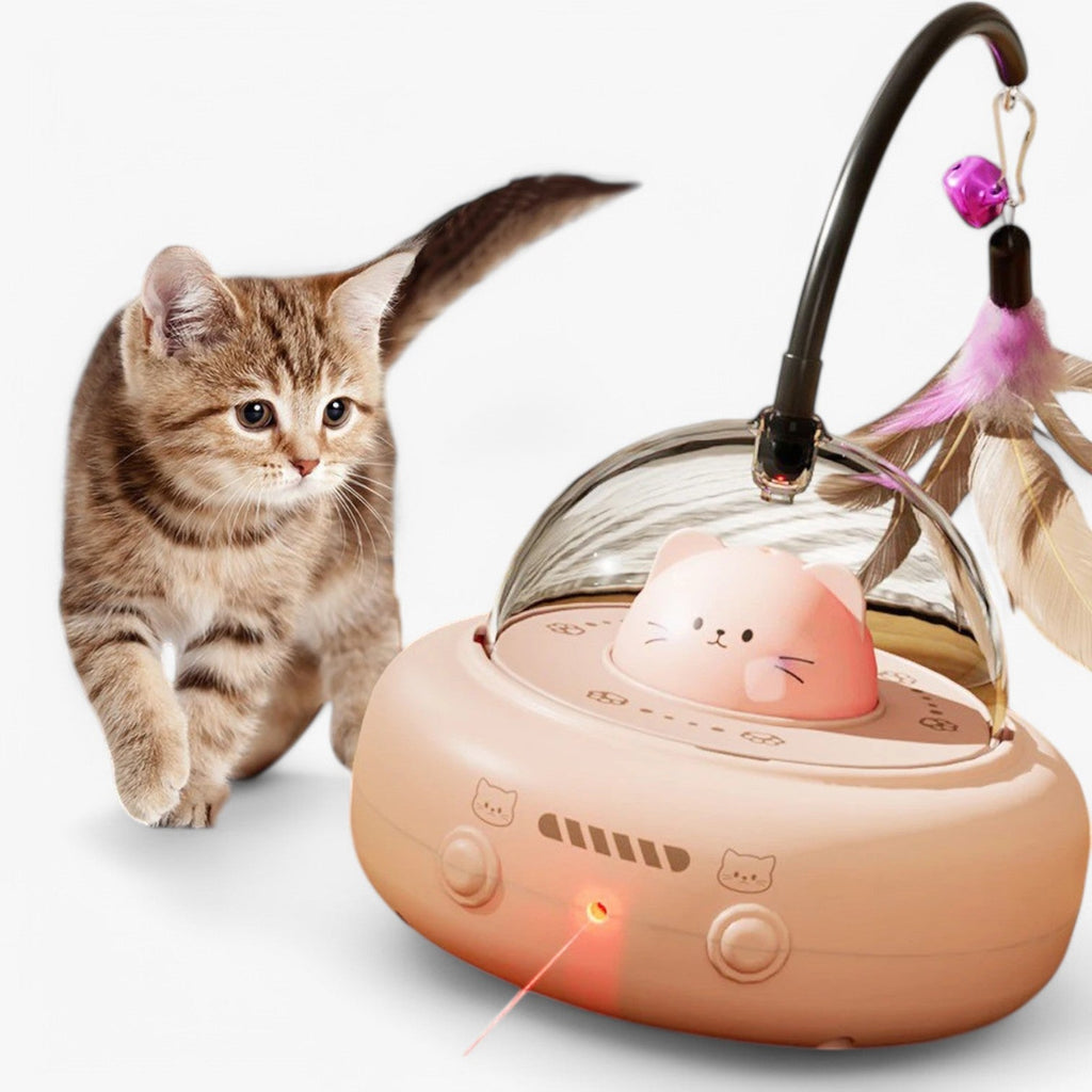 Slim laser kattenspeelgoed met regenbooglicht