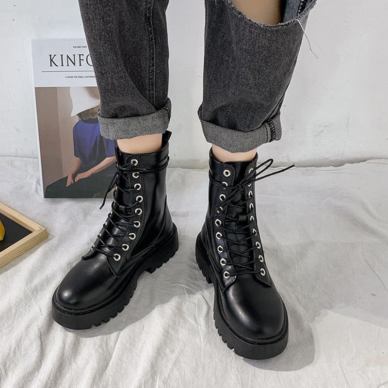 Boots met veter details voor dames