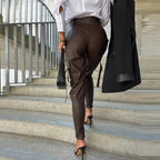 Dames leren broek