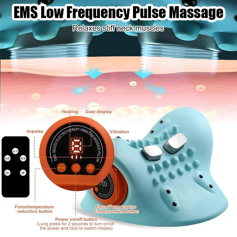 Elektrische cervicehals- en schoudermassageapparaat met traction ondersteuning — afbeelding 12
