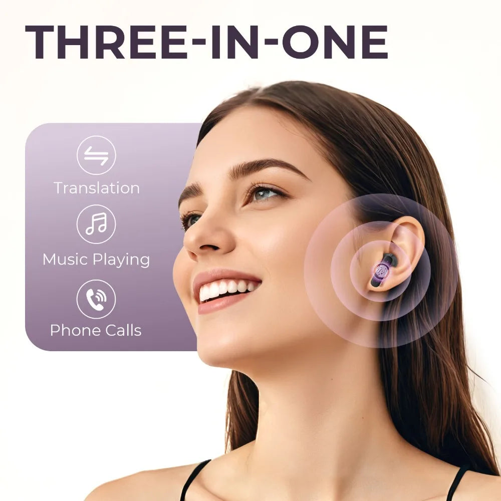Touchscreen vertaalhoofdtelefoon met noise cancelling