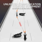 Bluetooth motorhelm intercom headset met 1000m bereik