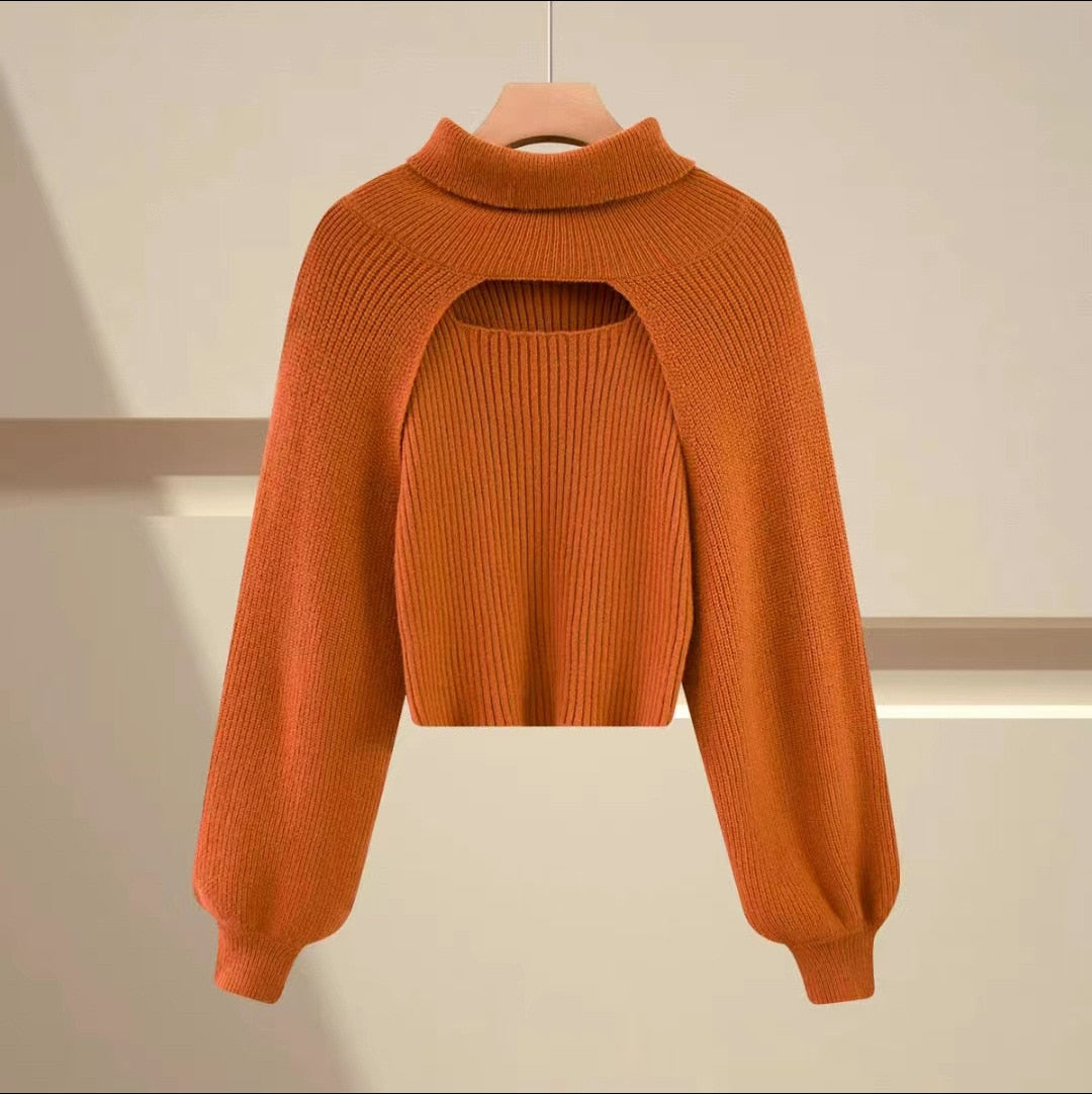 Top met gebreide trui voor dames