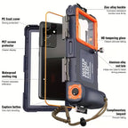 Duik telefoonhoes met 15m dieptebescherming & lanyard