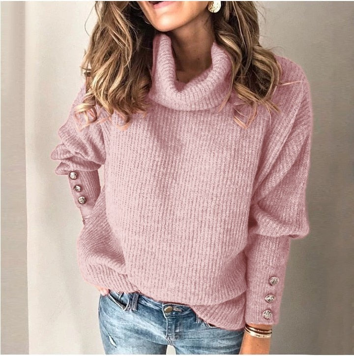 Sweater met knoopjes voor dames