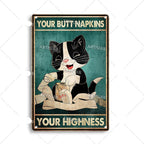Vintage cat | metalen poster – materiaal: Tin — afbeelding 12