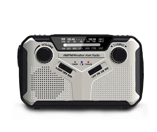 Multifunctionele noodradio met oplaadopties