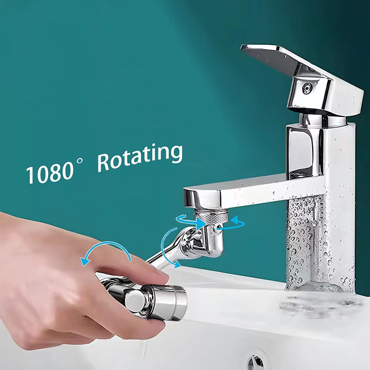 Universeel 1080°-kraanopzetstuk Tap Extender
