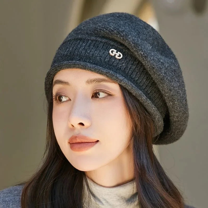 Casual wollen dames baret