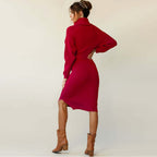 Gebreide sweater met col voor dames