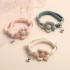 Verstelbare kattenhalsband met bloem