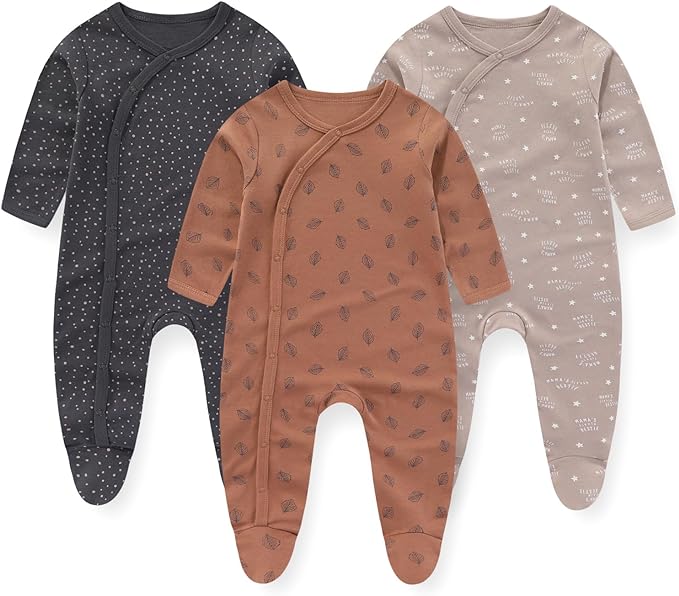 Rompers voor baby’s 3-12 maanden - set van 3 stuks