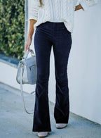 Flared broek met hoge taille voor dames