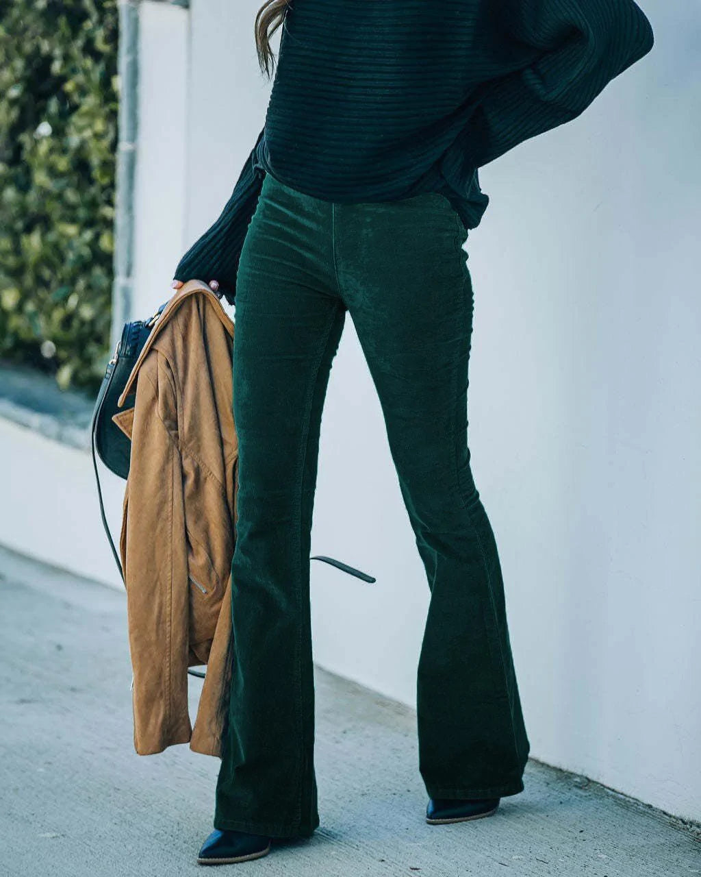 Flared broek met hoge taille voor dames