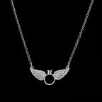 Glimmende engel vleugels hanger ketting