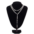 Pailletten gelaagde vrouwen halsband