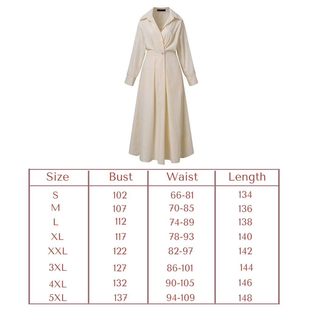 Lange blousejurk Diana