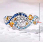 "De starry nacht" geïnspireerde vintage ring